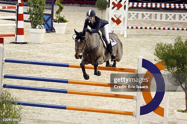 Athina Onassis de Miranda rides and competes during the Gucci Masters Competition at Paris Nord Villepinte on December 11, 2009 in Paris, France.