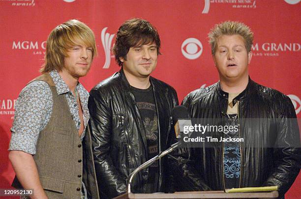 Joe Don Rooney, Jay DeMarcus and Gary Levox from the Rascal Flatts