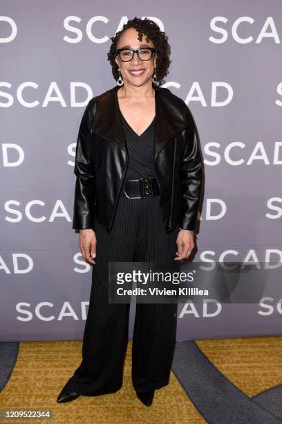 Epatha Merkerson attends SCAD aTVfest 2020 - The Windy City Trifecta: Dick Wolf's 'Chicago' Panel on February 29, 2020 in Atlanta, Georgia.