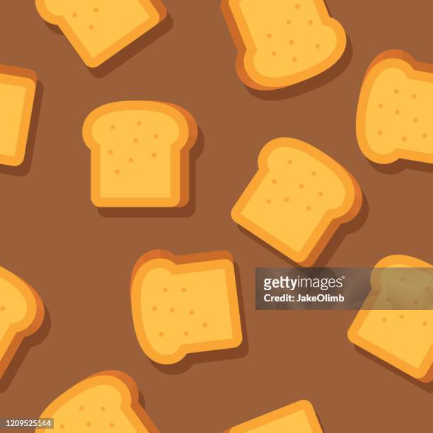 ilustrações de stock, clip art, desenhos animados e ícones de bread pattern flat - bread