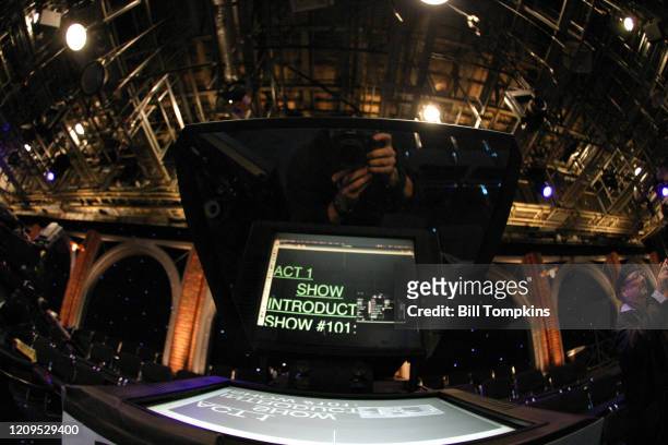 May 1, 2008: MANDATORY CREDIT Bill Tompkins/Getty Images Monitor on the set of the Season Premiere of THE MARRIAGE REF. Produced by Jerry Seinfeld...