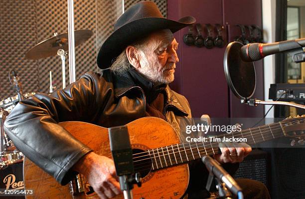 Willie Nelson during Willie Nelson at KBCO Studio C at KBCO Studio C in Boulder, Colorado, United States.