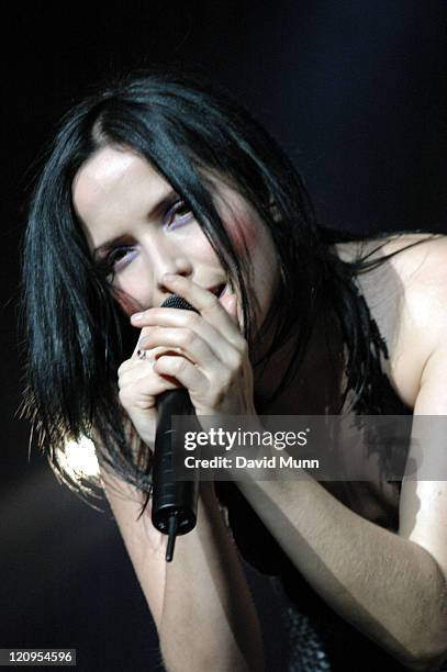 Andrea Corr of The Corrs during The Corrs "Borrowed Heaven" Tour - November 7, 2004 at MEN Arena in Manchester, Great Britain.