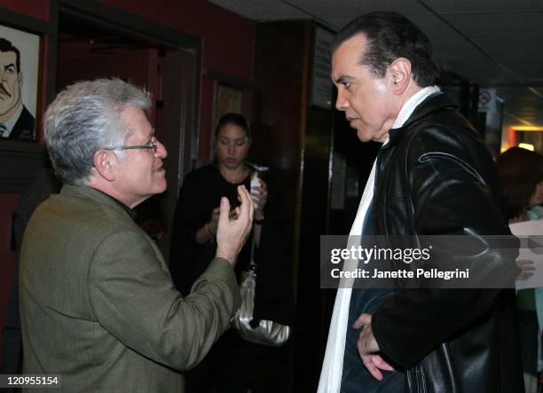 Jerry Zaks, Director, attend Chazz Palminteri Receiving his Caricature at Sardi's for his Broadway Debut in "A Bronx Tale" on October 19, 2007 in New...