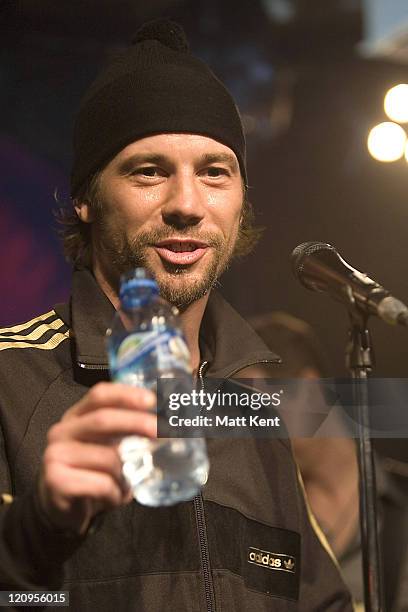 Jay Kay of Jamiroquai during Jamiroquai in Secret Intel Concert at Scala in London - March 7, 2007 at Scala in London, Great Britain.