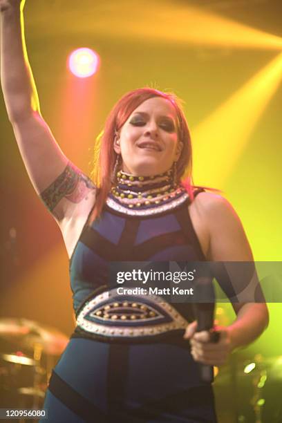 Ana Matronic of the Scissor Sisters during Scissor Sisters Perform at Body and Soul Charity Concert at KOKO in London, United Kingdom.