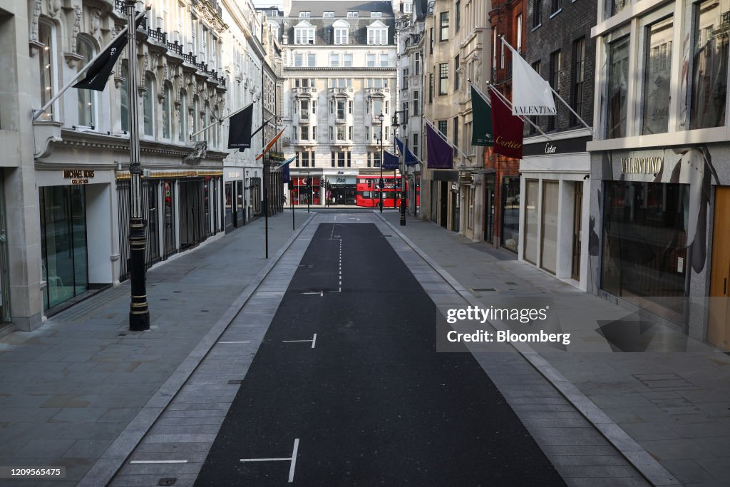 Coronavirus Lockdown Empties The City's Bustling Streets