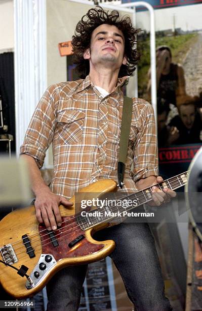 Harry Anderson of The Golden Republic during The Golden Republic Perform to Celebrate the Release of Their CD "People" at Recycled Sounds in Kansas...