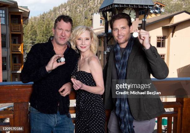 Thomas Jane, Anne Heche, and Peter Facinelli receive The Artists Project "First Break" Medallion at 3rd Annual Mammoth Film Festival Portrait Studio...
