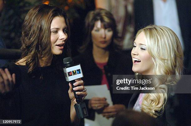 Carrie Underwood during 41st Annual Academy of Country Music Awards - Nominees Press Conference with Carrie Underwood and Rascal Flatts at Ford...