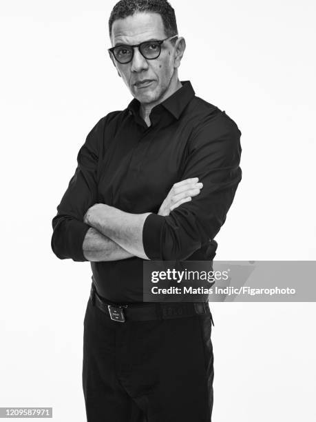 Actor Roschdy Zem poses for a portrait on March 9, 2020 in Paris, France.