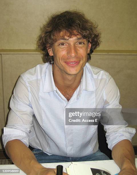 Giorgio Pasotti during 2005 Italian Film Festival - Autograph Signing at Asahi Hall in Tokyo, Ginza, Japan.