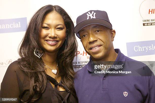 Kimora Lee Simmons and Russell Simmons. During 2006 Hip Hop Summit Sponsored By Chrysler Financial at Wayne State University's Bonstelle Theatre in...