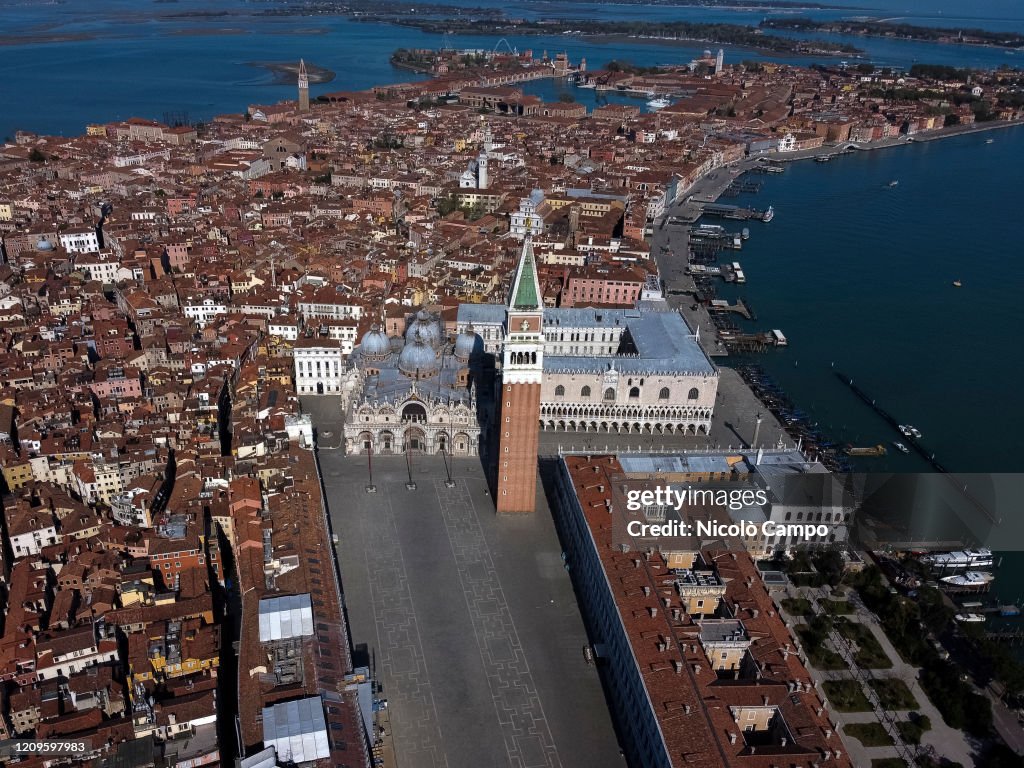 (EDITORS NOTE: Image was created with a drone.) General view...