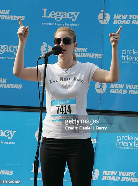 Diane Neal, Star of Law and Order: SVU and Celebrity Ambassador for Circle of Friends New York at the Mini10K in Central Park on Saturday, June 11,...