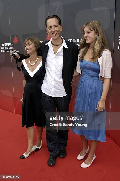 Richard E. Grant, wife Joan and daughter Olivia