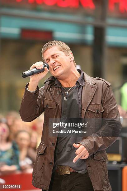 Singer Rob Thomas and Matchbox 20 perform on NBC's "The Today Show" at Dean & Deluca Plaza, Rockerfeller Center, New York.