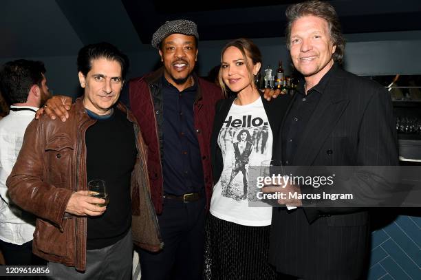 Michael Imperioli, Russell Hornsby, Arielle Kebbel and Barry O’Brien attend the SCAD aTVfest x Entertainment Weekly Party - Elevate At W Atlanta...