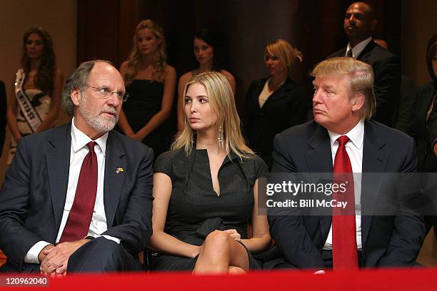 New Jersey Governor Jon S. Corzine, Ivonka Trump, Vice President of Development and and Acquisitions for the Trump Organization and Donald Trump...