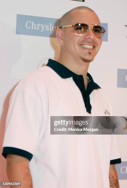 Pitbull during 2006 Hip Hop Summit Sponsored By HSAN, Chrysler Financial and Anheuser-Busch, Inc - Miami at Florida Memorial University in Miami in...