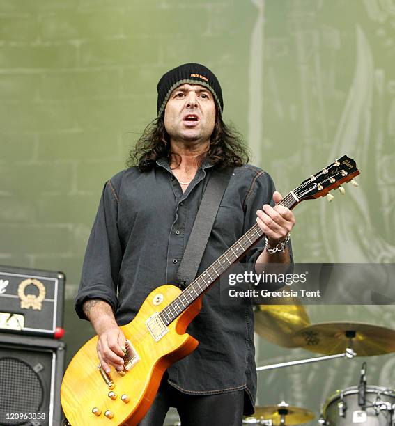 Phil Campbell of Motrhead during Fields of Rock Festival 2007 in the Netherlands - June 17, 2007 in Biddinghuizen, Netherlands.