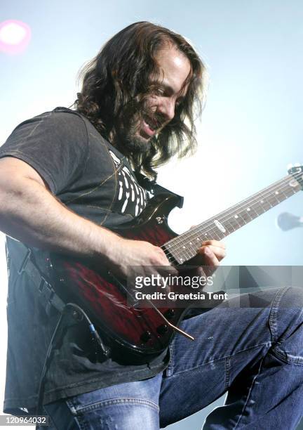 John Petrucci of Dream Theater during Fields of Rock Festival 2007 in the Netherlands - June 17, 2007 in Biddinghuizen, Netherlands.