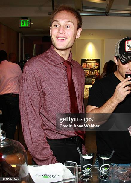 James Ginty attends the Breyers' booth at the Kari Feinstein Primetime Emmy Awards style lounge at Zune LA on September 18, 2009 in Los Angeles,...