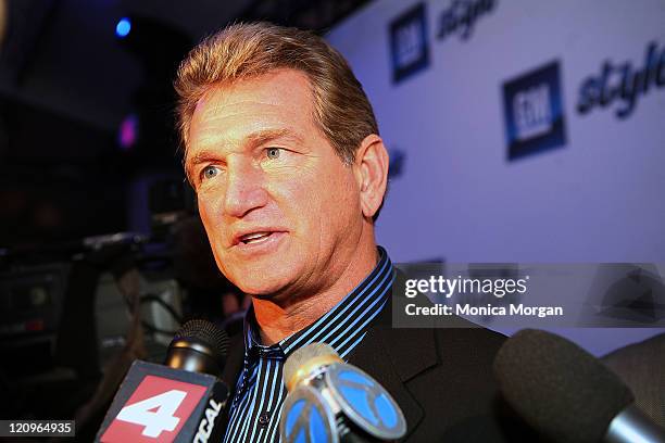 Former NFL great Joe Theismann attends the GM STYLE held at the Detroit Riverfront, Atwater on January 12, 2008 in Detroit, Michigan.