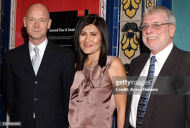 Graham Leggat, Executive Director of the San Francisco Film Society, Maria Wee Morgan, and "Perhaps Love" Producer Andre Morgan