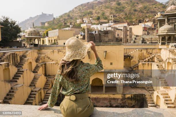 admiring the city of udaipur - udaipur imagens e fotografias de stock