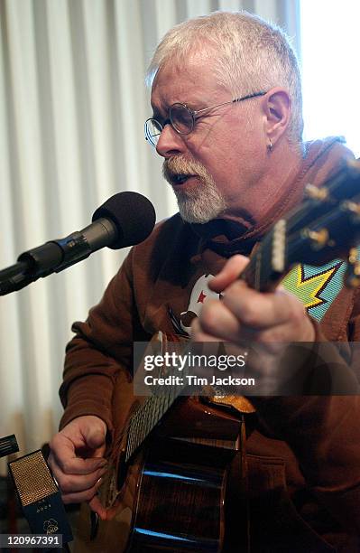 Bruce Cockburn during Bruce Cockburn Performs Live at KBCO Studio C - November 11, 2003 at KBCO Studio C in Boulder, Colorado, United States.