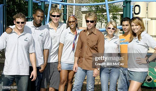 Jon Bon Jovi, co-owner of Philadelphia Soul and the cast of MTV's The Real World: Philadelphia