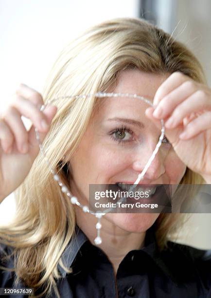 Gabby Logan during Gabby Logan Designs Jewelry Photocall - August 14, 2006 at Share Jewellers in Leeds, Great Britain.