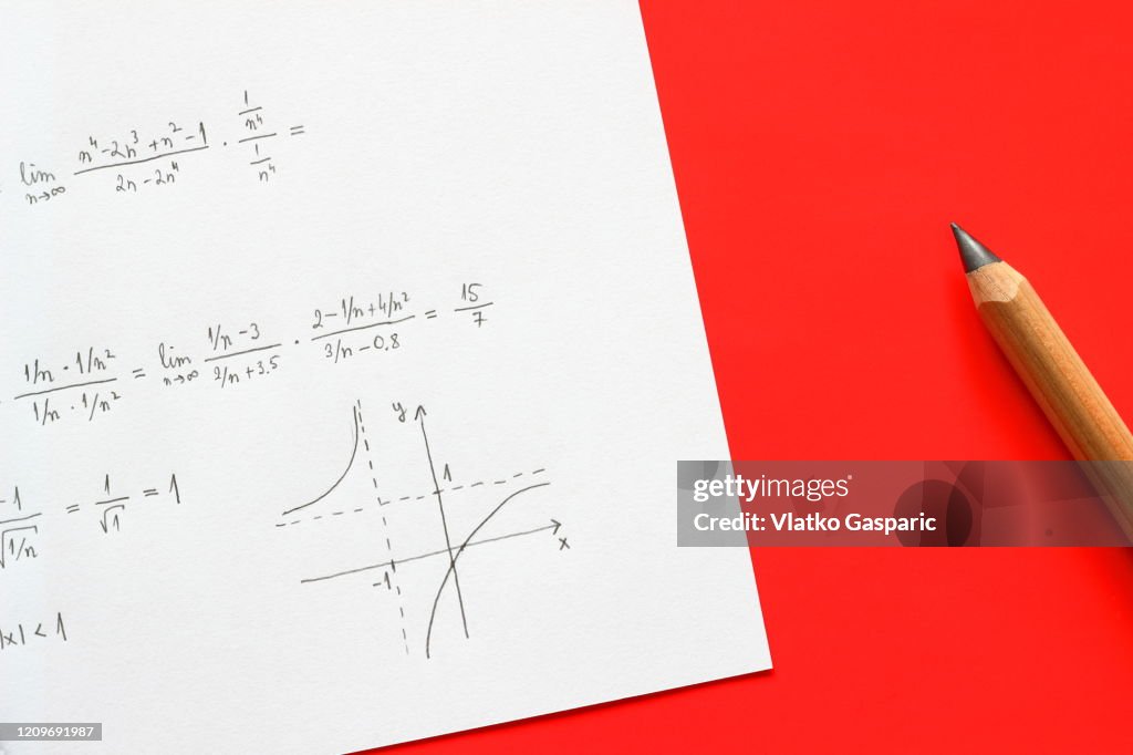 Handwritten Formula Example Handwritten Mathematical Formulas And Algebra With Pencil High-Res ...