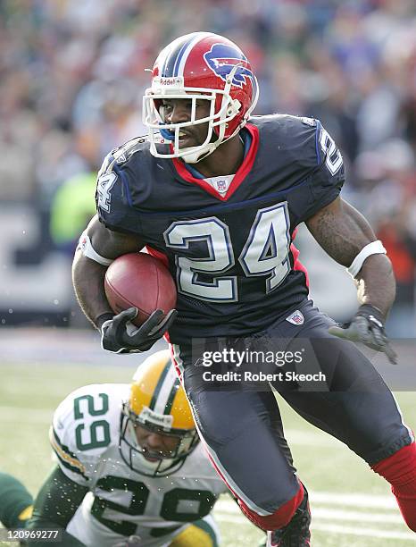 Buffalo Bills running back Terrence McGee runs upfield during the game against the Green Bay Packers at Ralph Wilson Stadium in Orchard Park, New...