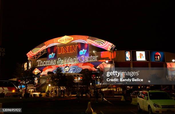 Overview shot of the Thomas & Mack Center during the 2007 NBA All-Star Game on February 18, 2007 at the Thomas & Mack Center in Las Vegas, Nevada....