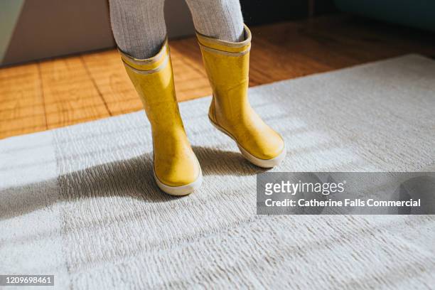 welly boots inside - stomp stock pictures, royalty-free photos & images