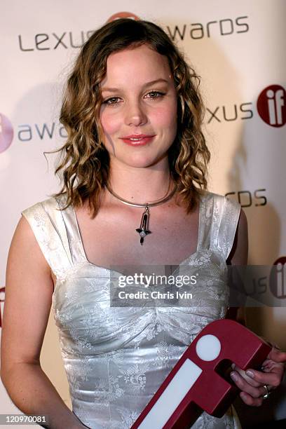 Abbie Cornish, Best Actress during 2004 Lexus IF Awards at Luna Park in Sydney, Australia.
