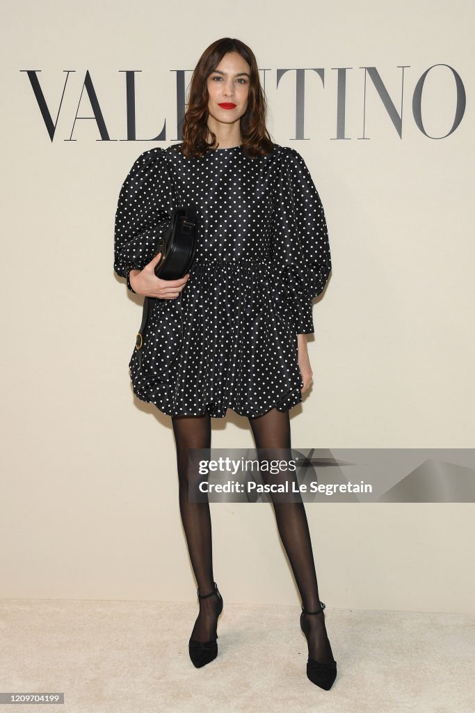 Valentino : Front Row - Paris Fashion Week Womenswear Fall/Winter 2020/2021
