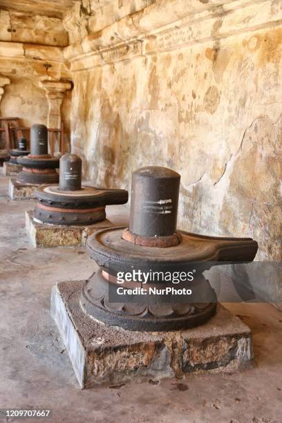 Shiva Lingams at the Brihadeeswarar Temple is a Hindu temple dedicated to Lord Shiva located in Thanjavur, Tamil Nadu, India. The temple is one of...