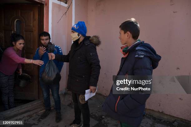 Zahari Alexandrov and a team of young volunteers distributed bags of food in the Fakulteta neighborhood of Sofia, on behalf of the Norwegian...