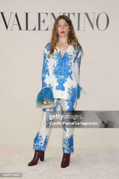 Maggie Rogers attends the Valentino show as part of the Paris Fashion Week Womenswear Fall/Winter 2020/2021 on March 01, 2020 in Paris, France.