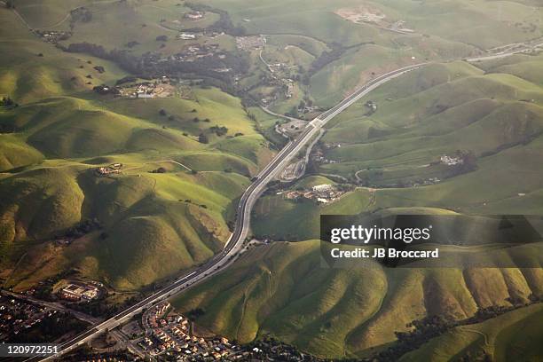 east bay from sky - fremont california 個照片及圖片檔