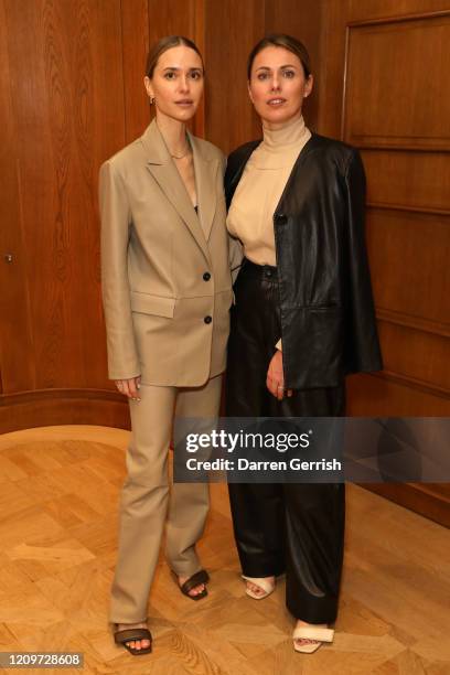 Pernille Teisbaek and Barbara Borghini attend the Gia x Pernille Teisbaek FW20 cocktail event on March 01, 2020 in Paris, France.