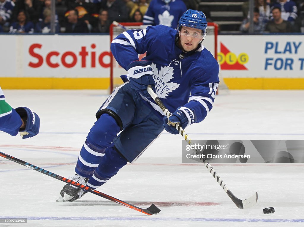 Vancouver Canucks v Toronto Maple Leafs