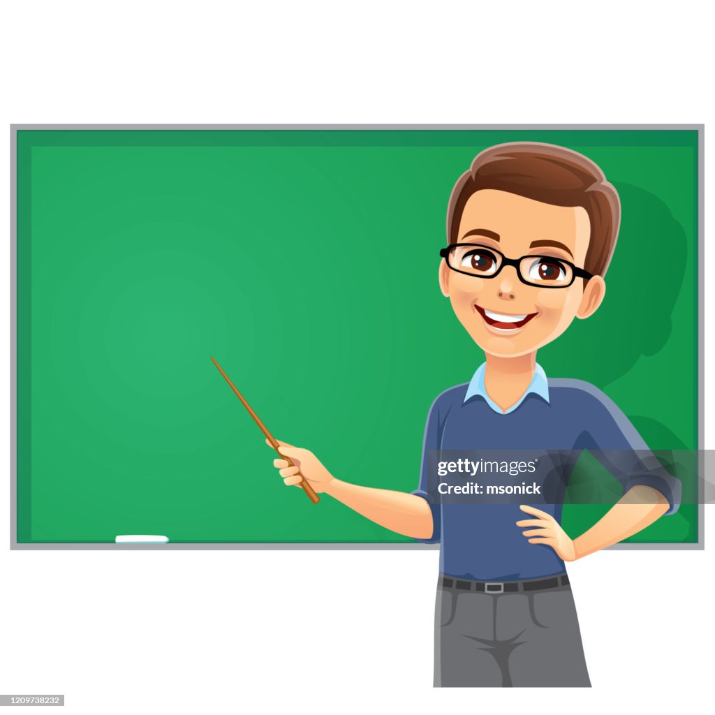 Teacher Man With A Pointer High-Res Vector Graphic - Getty Images Teacher Man With A Pointer High-Res Vector Graphic - Getty Images