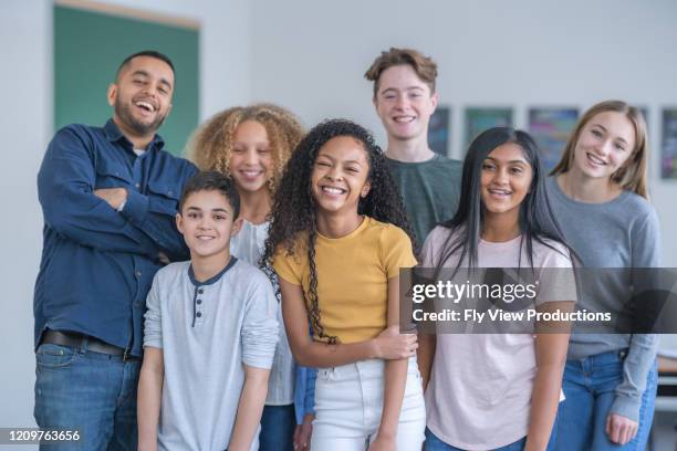 Multicultural School Community Middle School Classroom Multicultural Photos and Premium High Res ...