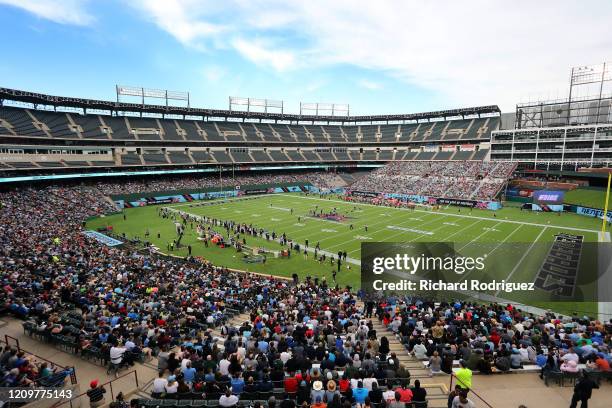 General view of Globe Life Park during the an XFL football game between the Houston Roughnecks and the Dallas Renegades on March 01, 2020 in...