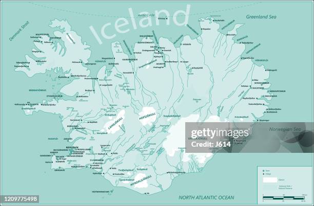 ilustraciones, imágenes clip art, dibujos animados e iconos de stock de mapa físico de islandia - países del golfo