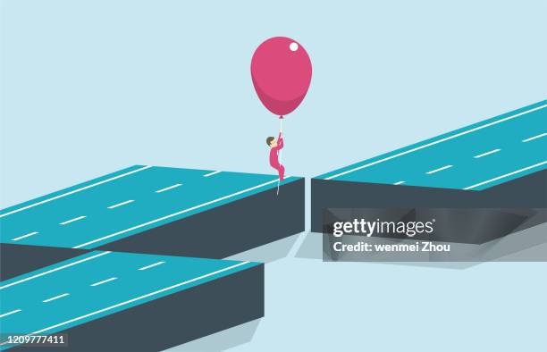 conquering adversity - bubble gum bubble stock illustrations